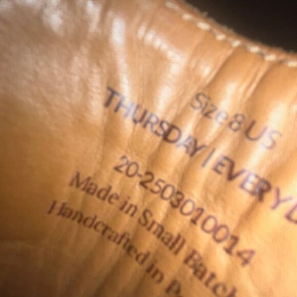 Love Thursday Boot Company Black Loafers Red Heart Women's 8 ❤️ - Picture 6 of 8